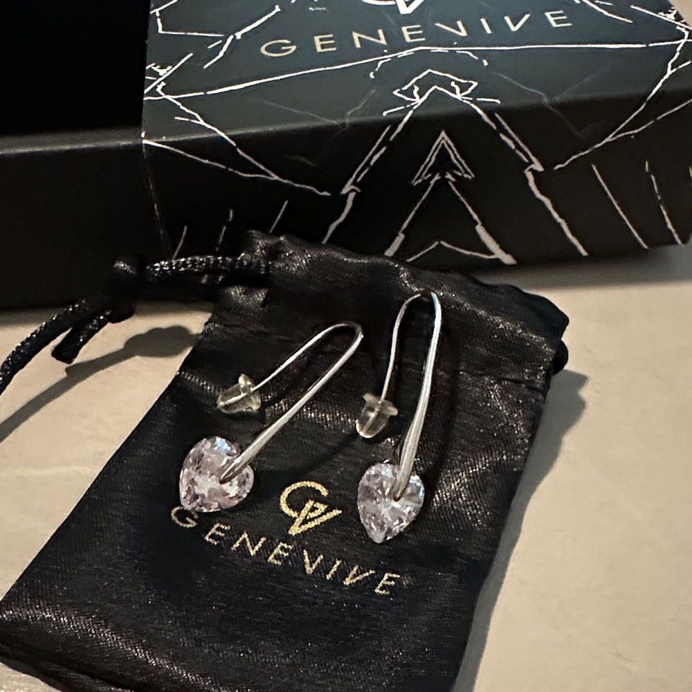 Silver Heart Earrings